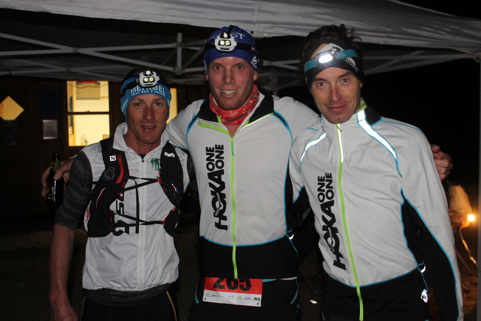 copie 0 Podium du 16km à larrivée - RESULTATS ET COMMENTAIRES DU 1ER TRAIL NOCTURNE DES 7 LAUX (PRAPOUTEL 38-ISERE)