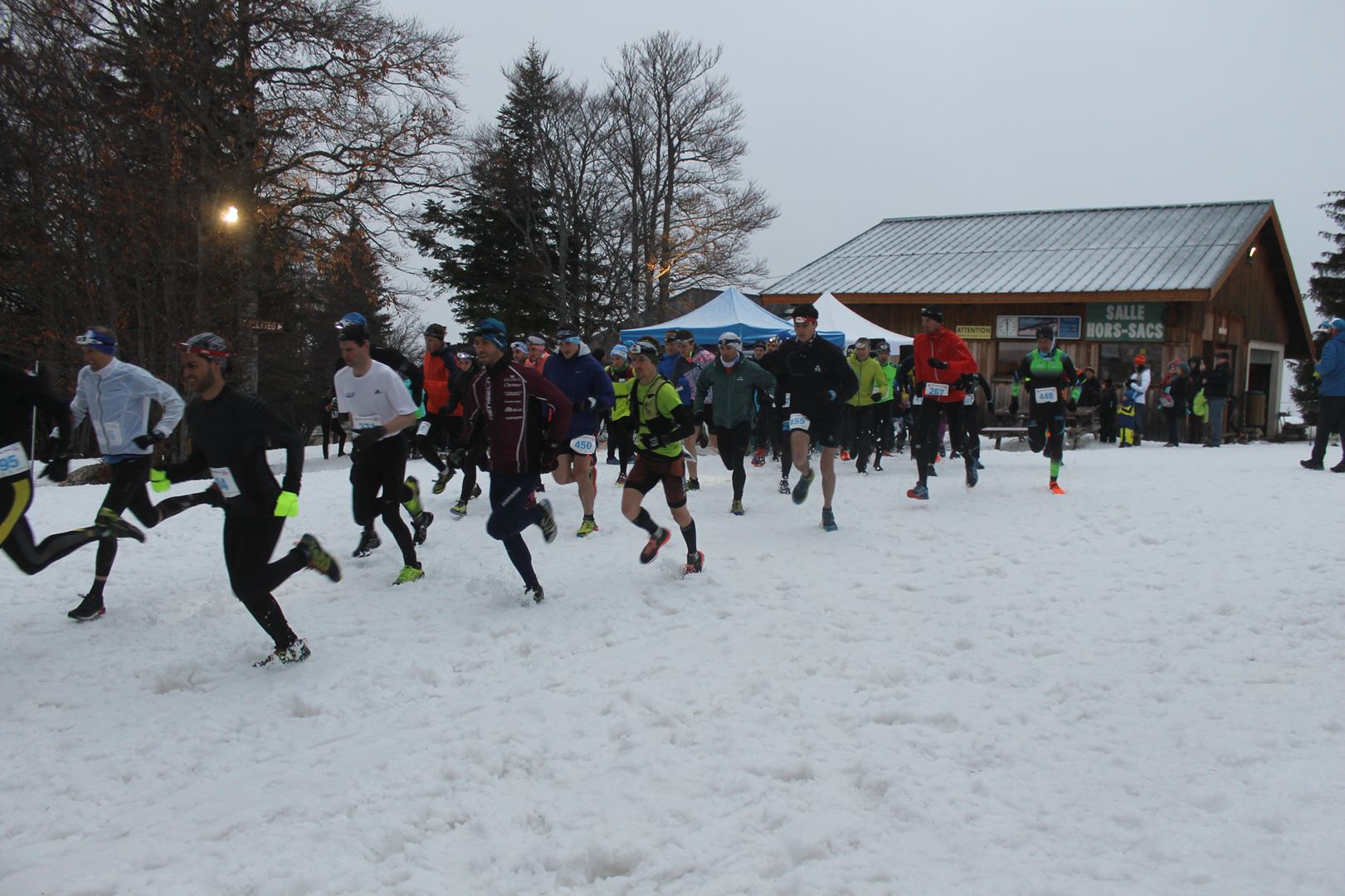 RÉSULTATS DU SIBO TRAIL BLANC LANS EN VERCORS (38) 02/03/2019 copie 0 départ de la course - RÉSULTATS DU SIBO TRAIL BLANC LANS EN VERCORS (38) 02/03/2019